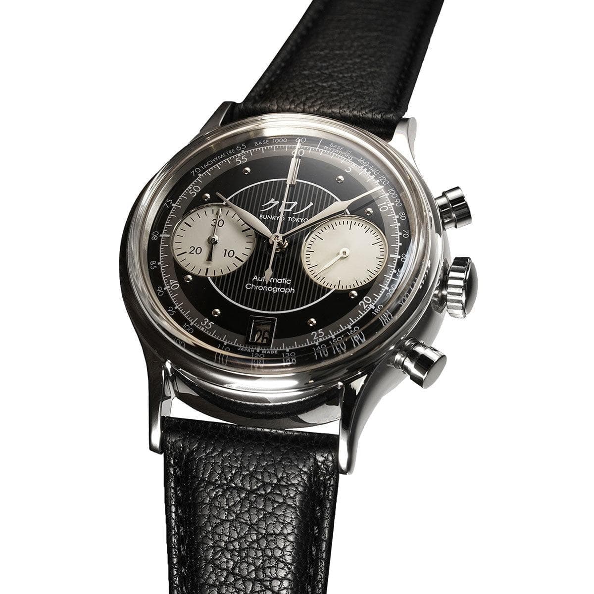 kurono black chronograph w