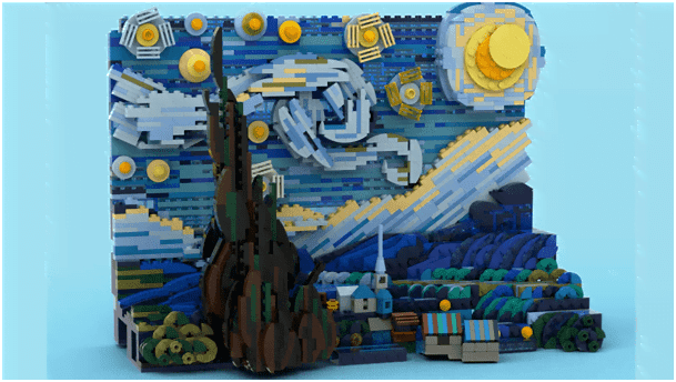 Koleksiyoner Parçası: Legodan Vincent van Gogh’un “Yıldızlı Gece”si