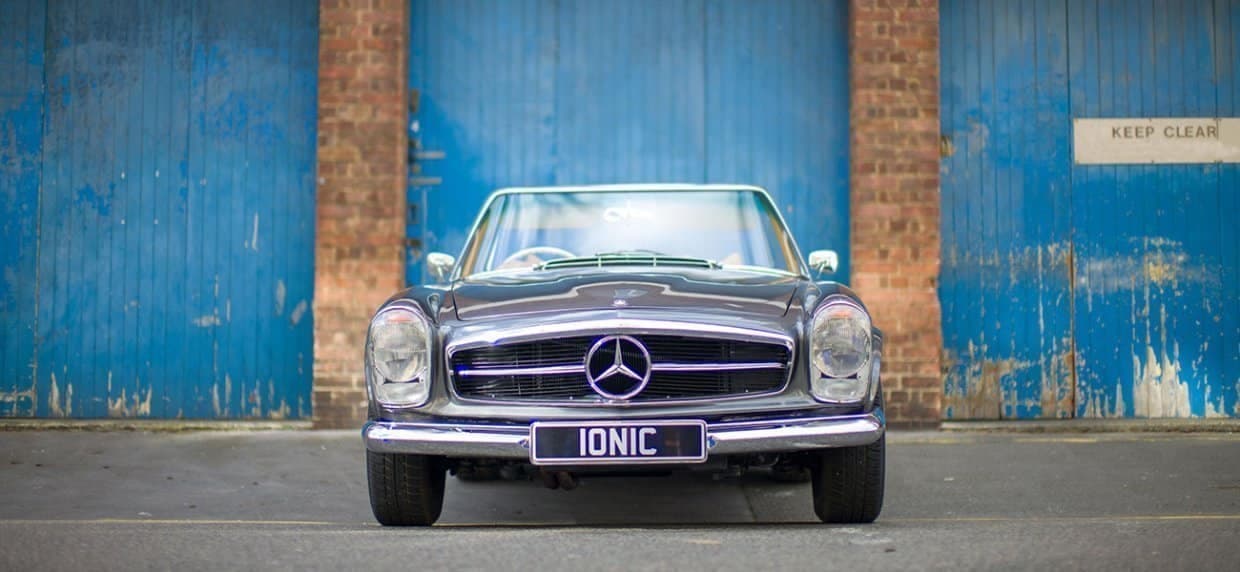 ionic mercedes pagoda front view