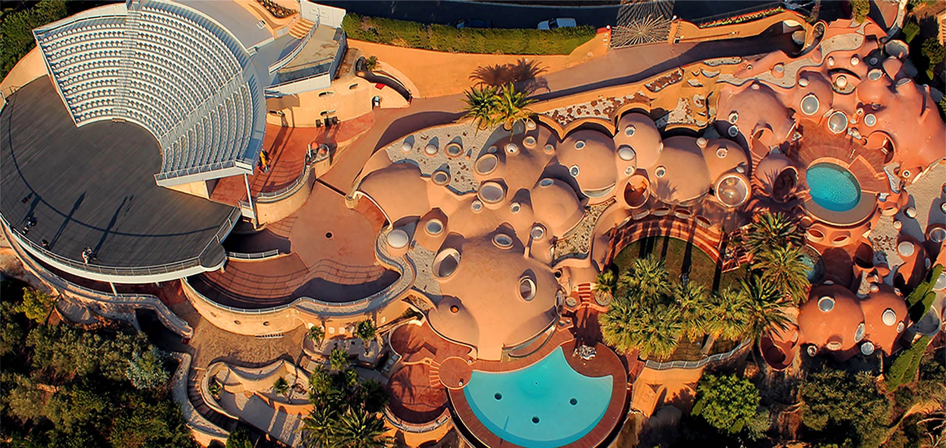 vue aerienne palais bulles