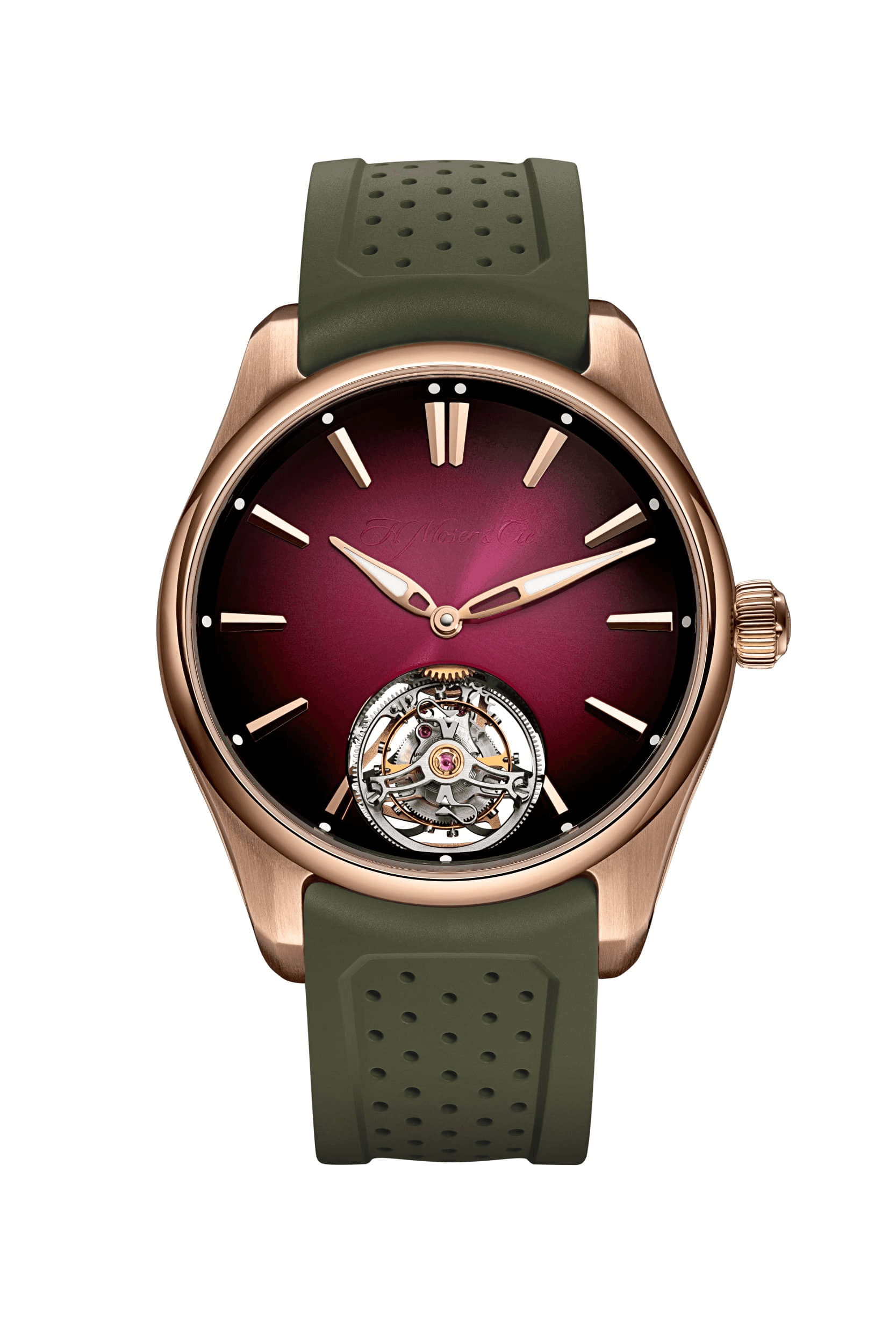 H. Moser & Cie. Pioneer Tourbillon Burgundy