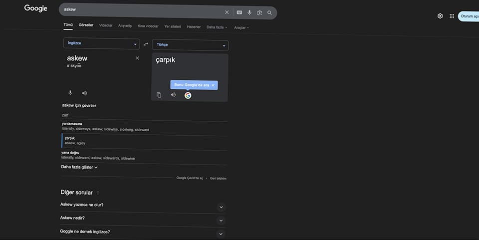 askew google easter egg