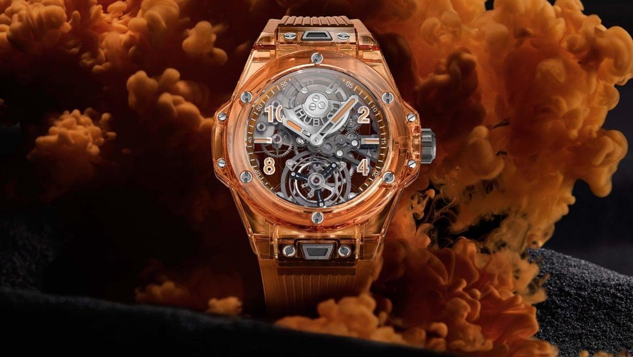 Turuncu Safir Kasasıyla Dünyada İlk: Hublot Big Bang Tourbillon Automatic Orange Sapphire