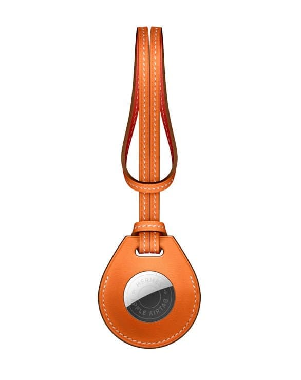 Apple AirTag Hermes Orange Swift Bag Charm