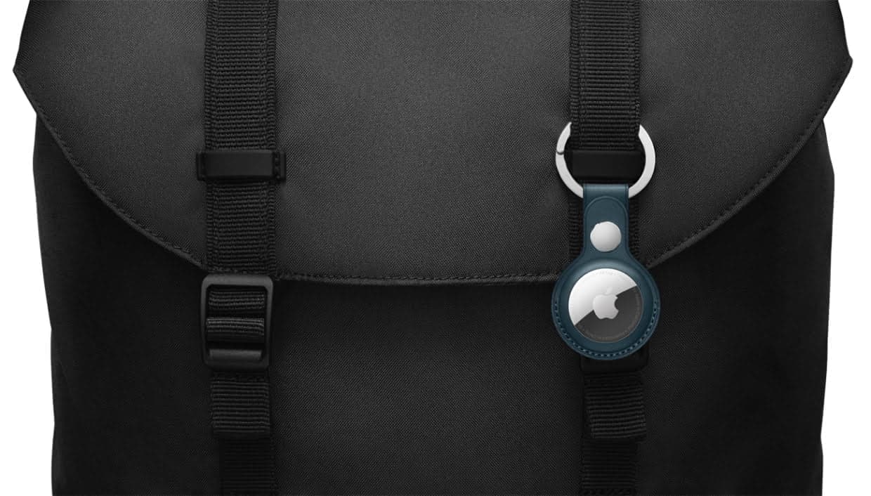 Apple AirTag Baltic Blue Leather Key Ring