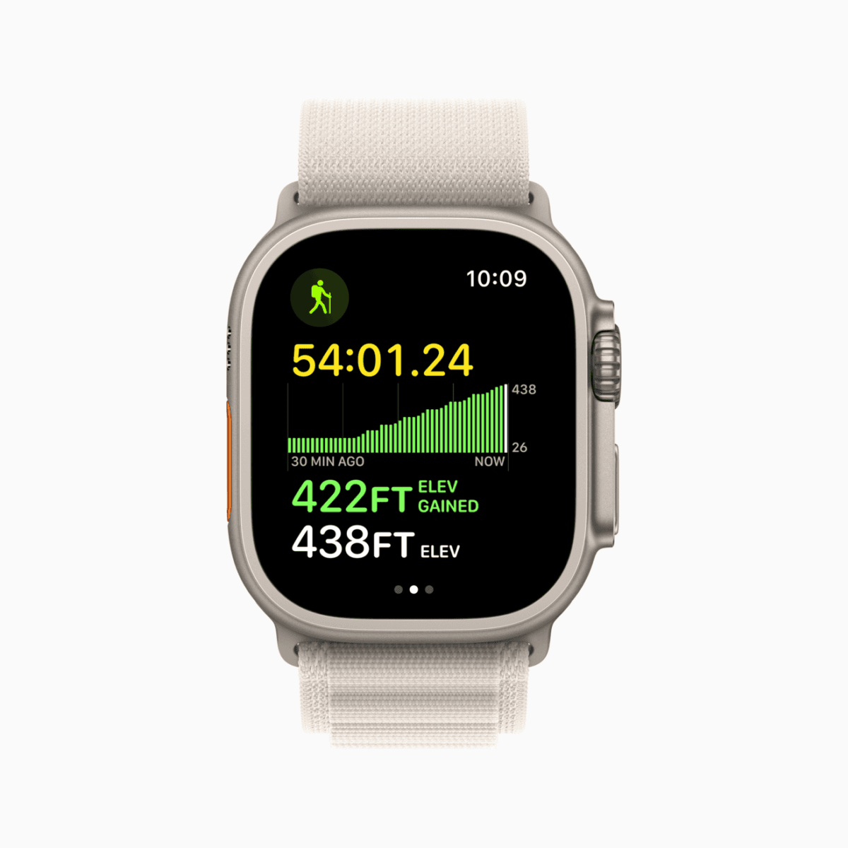 Apple Watch Ultra Starlight Alpine Loop Elevation metrics 220907 1 1