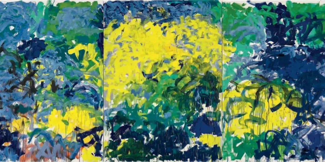 Oan Mitchell La Grande Vallee Xiv For A Little While 1983 Centre Pompidou Paris Musee National Dart Moderne Centre De Creation İndustrielle © The Estate Of Joan Mitchell
