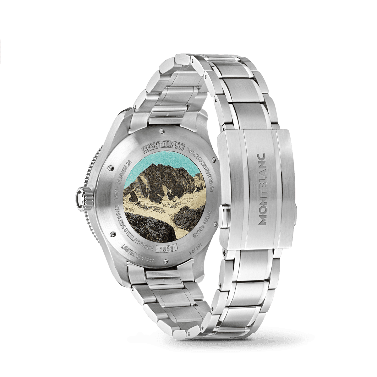 1858 İced Sea Coffret Steel Bracelet Caseback