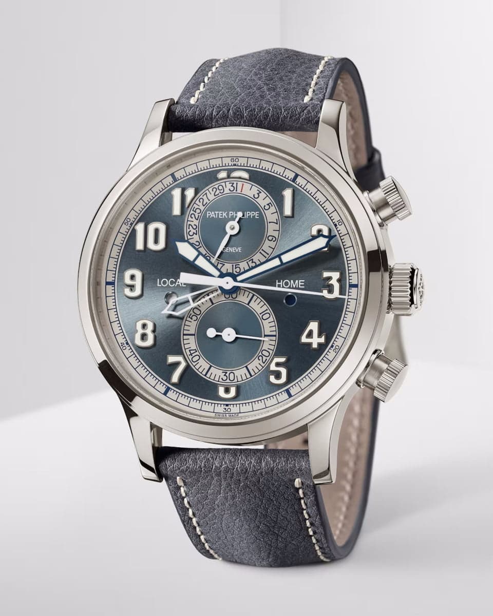 3A patek philippe pilot travel time chronograph