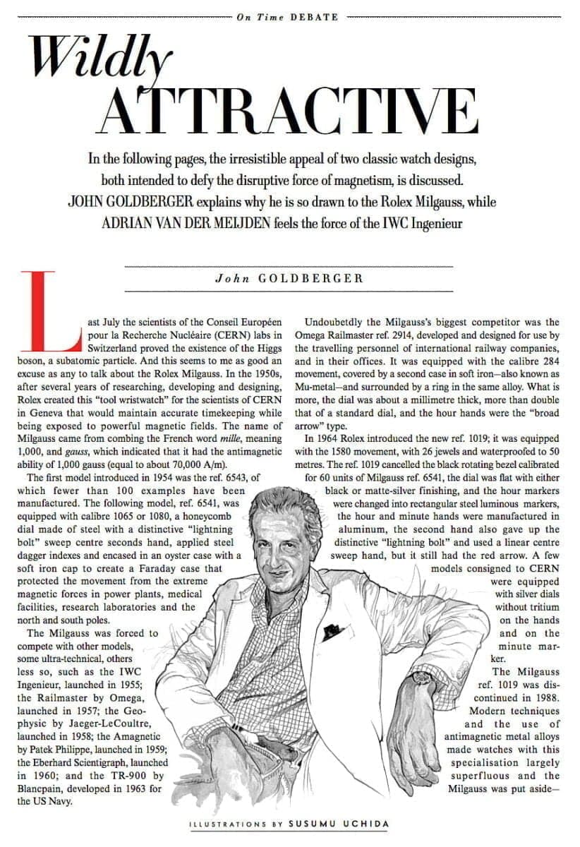 John Goldberger Vanity Fair Rolex Article 1 1