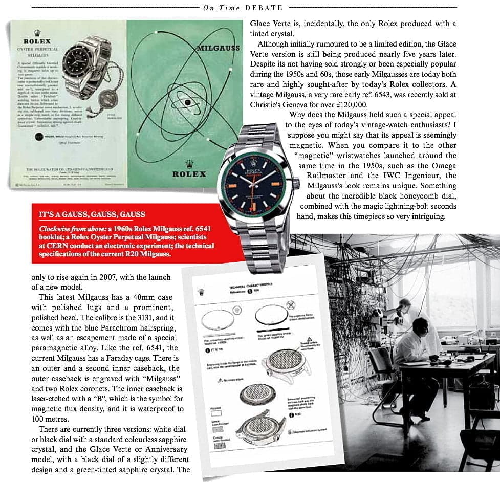 John Goldberger Vanity Fair Rolex Article
