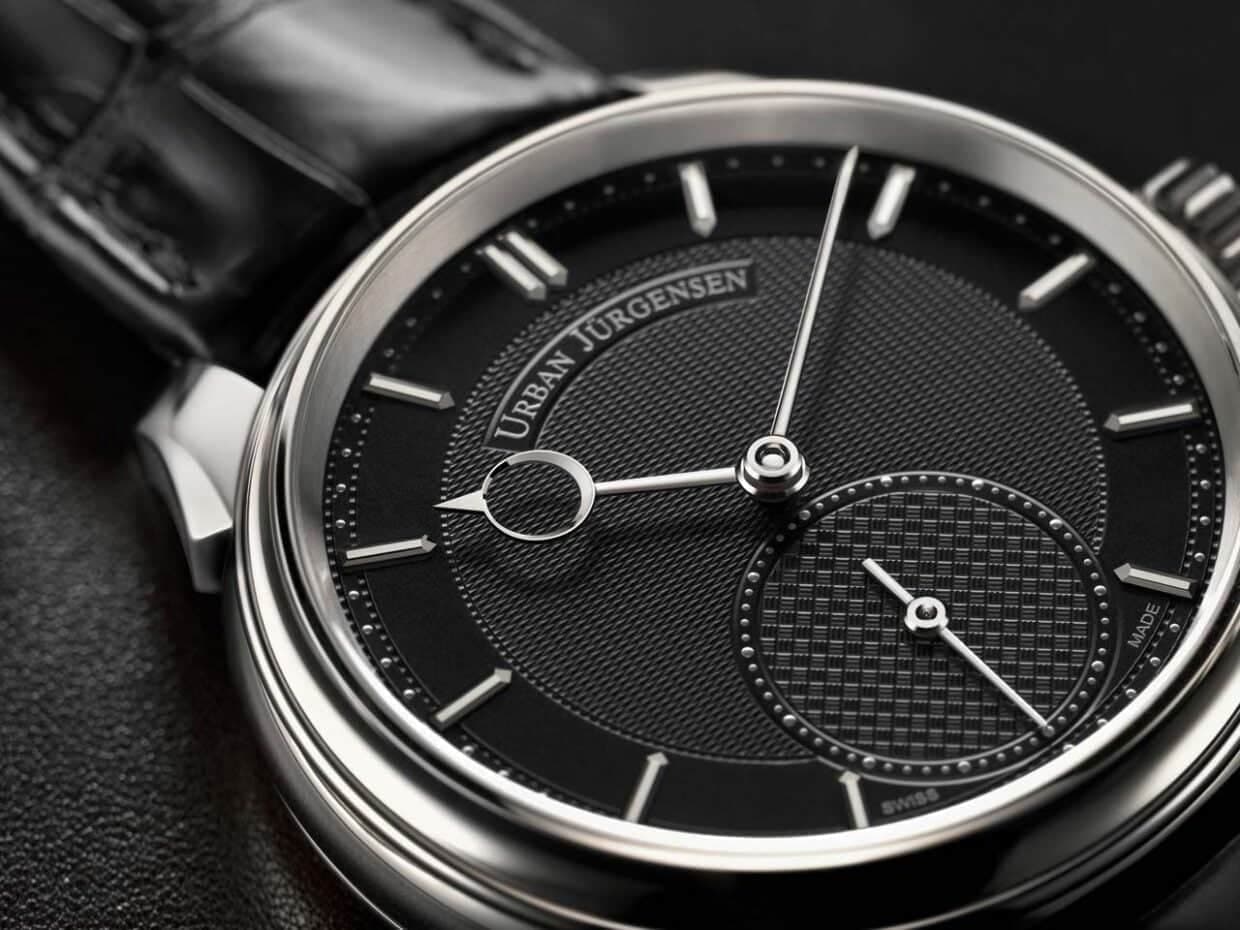 Urban Jurgensen 2140 White Gold With A Black Guilloche Dial