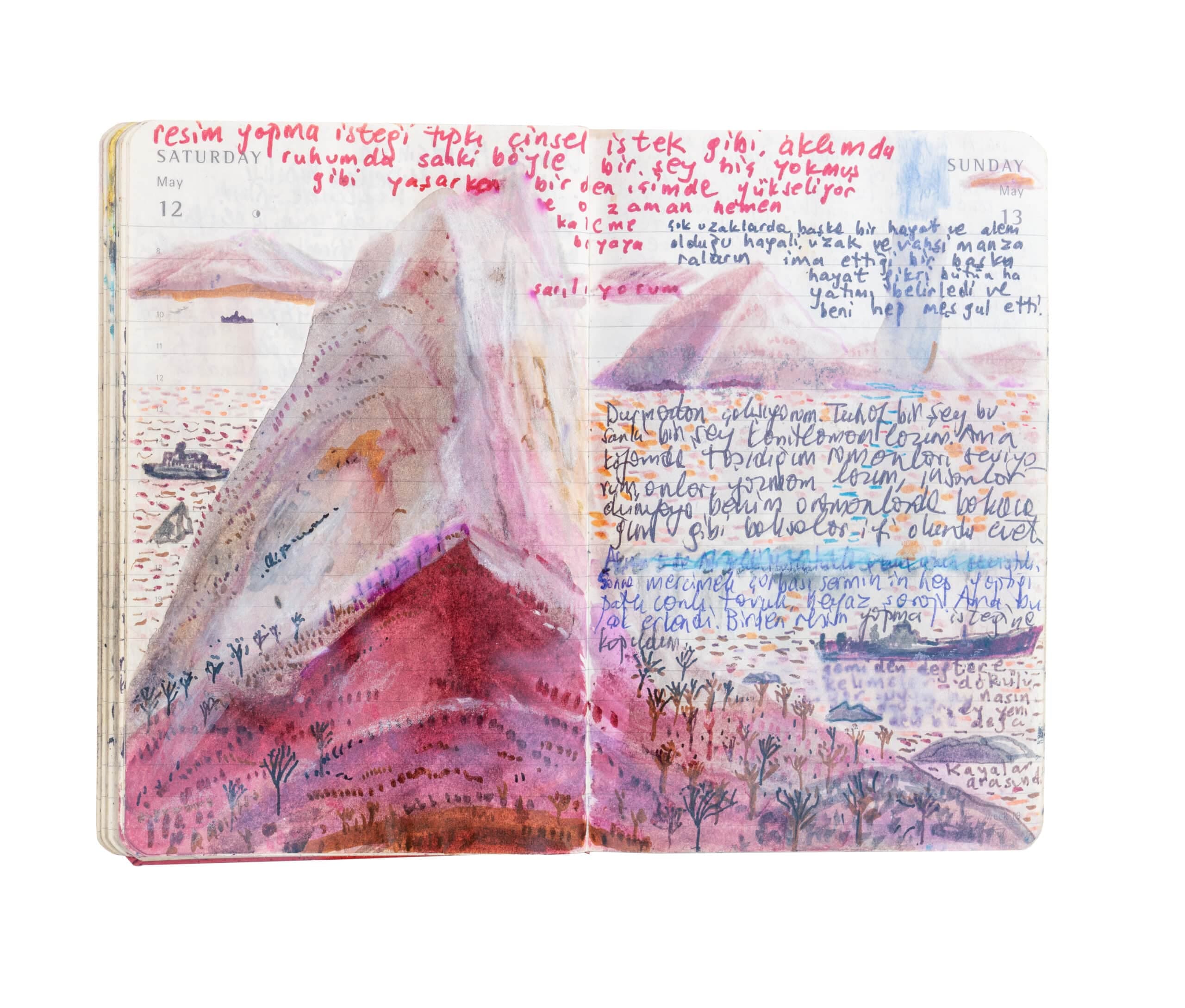 1 Pagina da taccuino originale di Orhan Pamuk