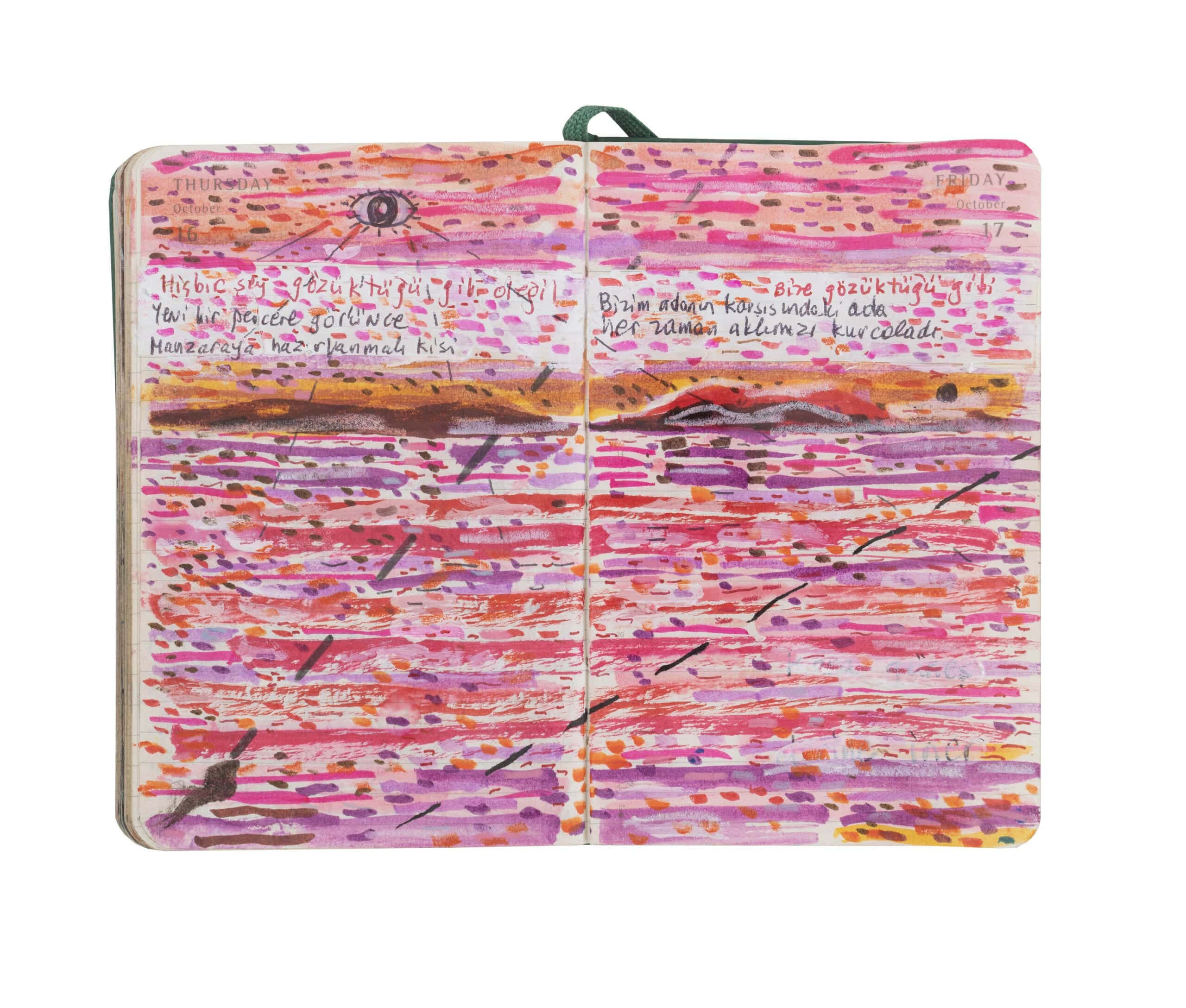 2 Pagina da taccuino originale di Orhan Pamuk