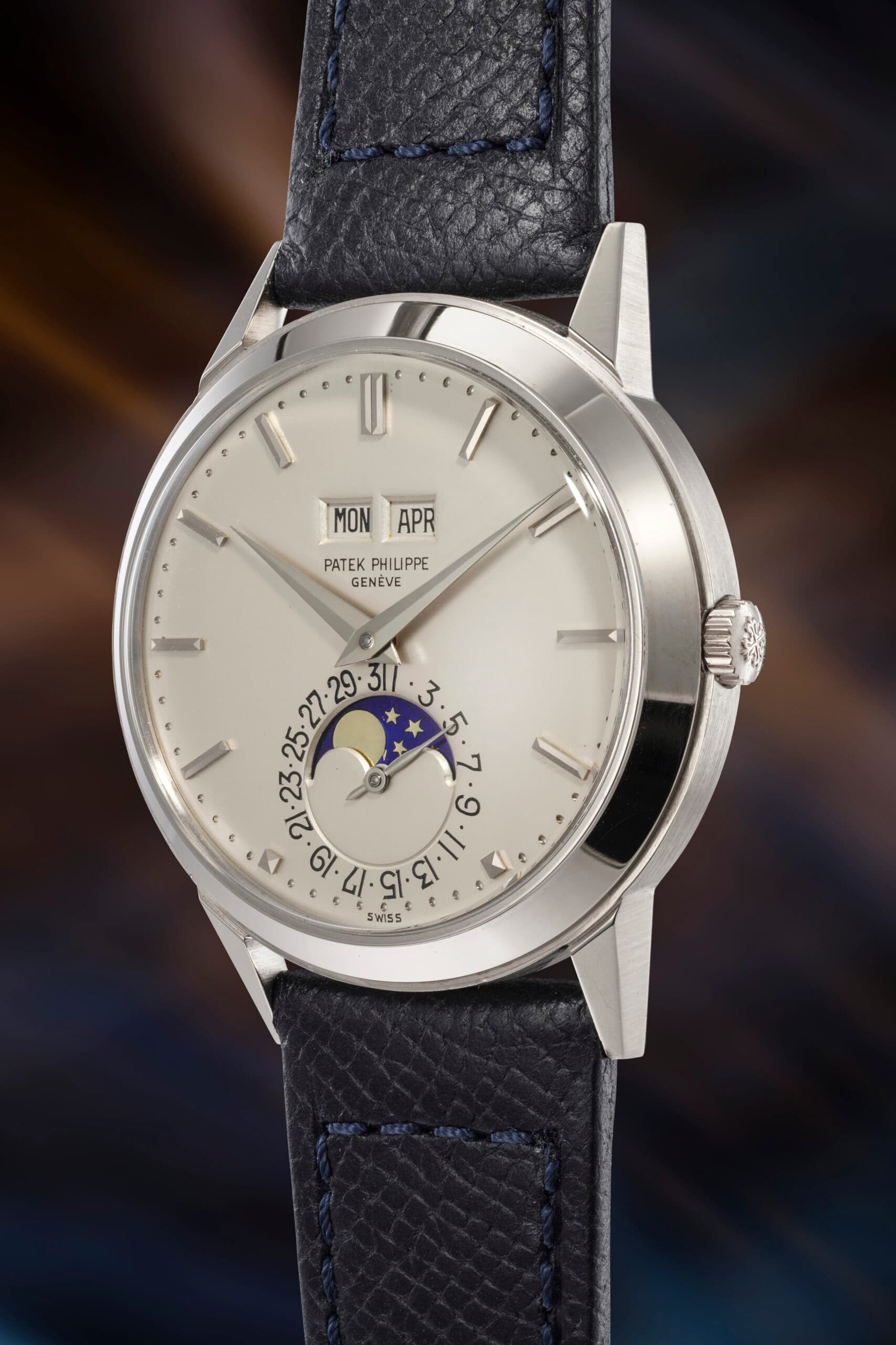 Lot 143 PATEK PHILIPPE Ref 3448 White Gold Padellone 1972
