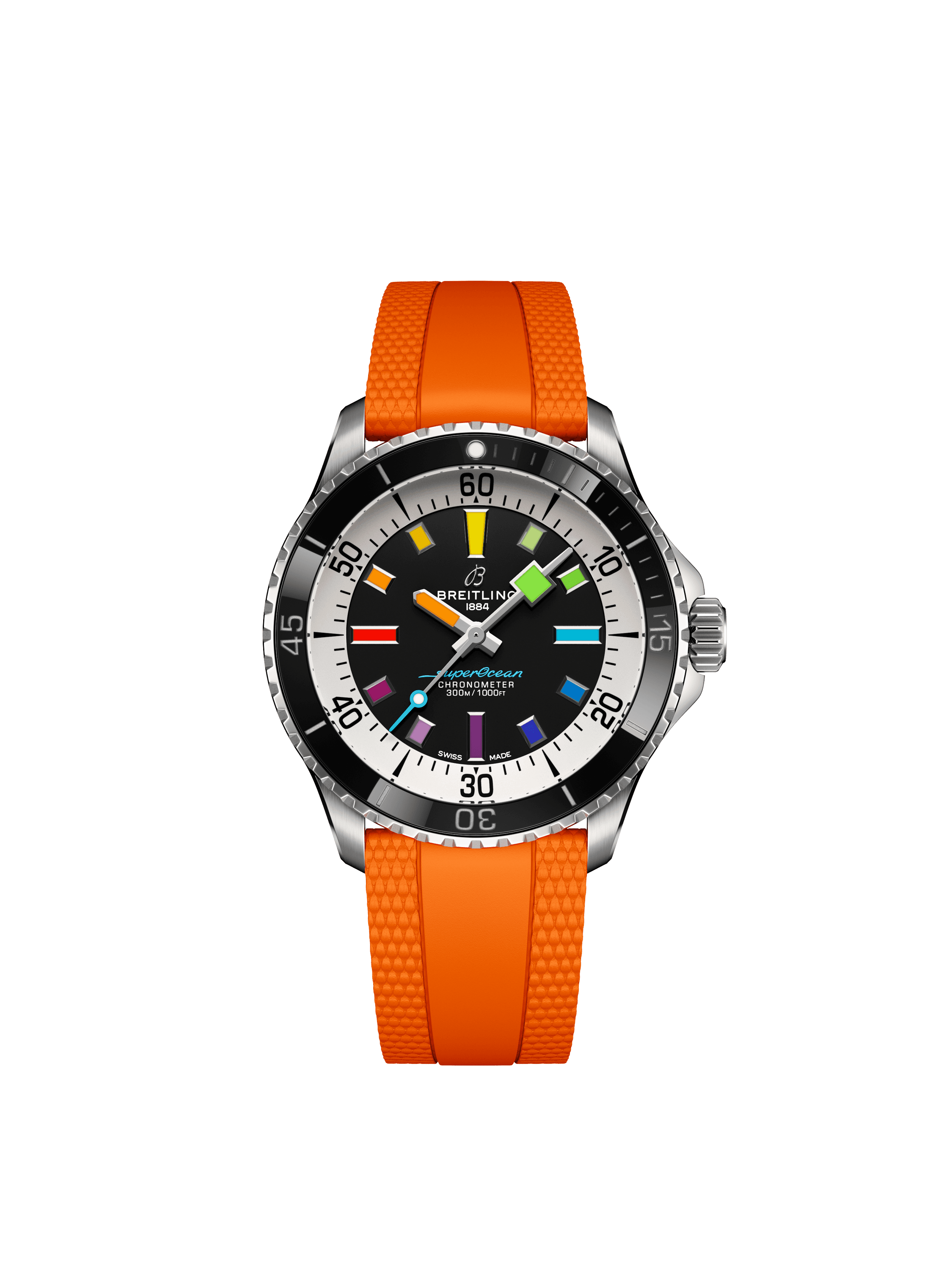 05 Breitling Superocean Automatic 42 rainbow dial Ref