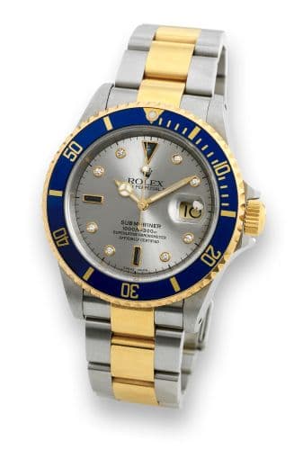 Rolex 16613 Serti Silver