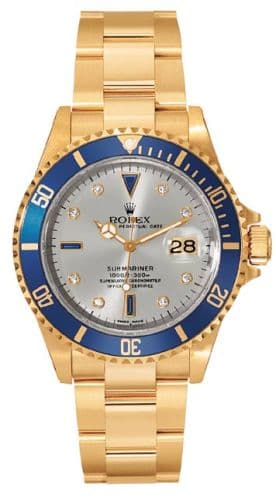 Rolex 16618 Silver Serti