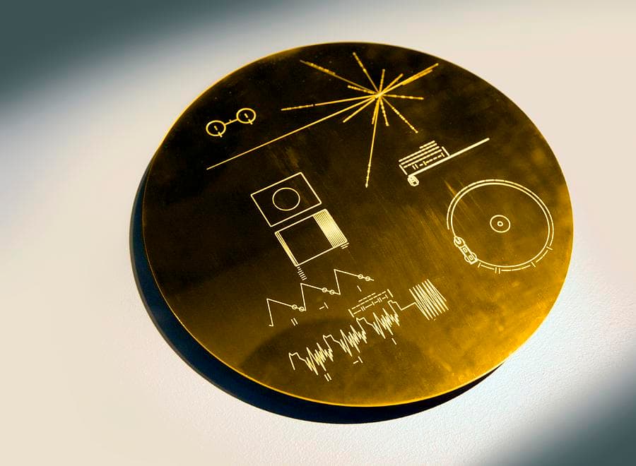 Voyager Spacecraft Plaque Artwork Science Library