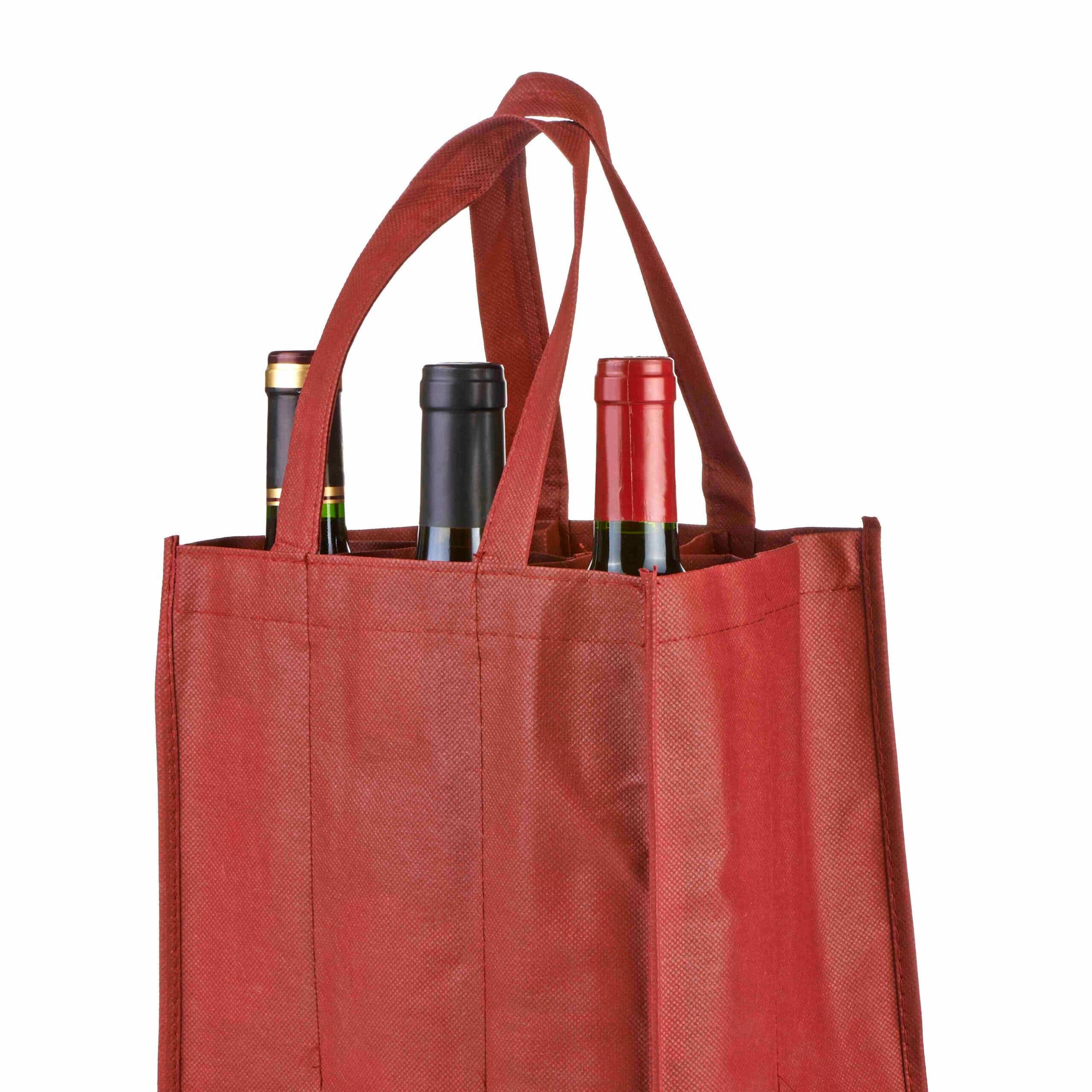 Wine Bottles İn Bag İsolated On White Background 2023 11 27 05 01 49 Utc