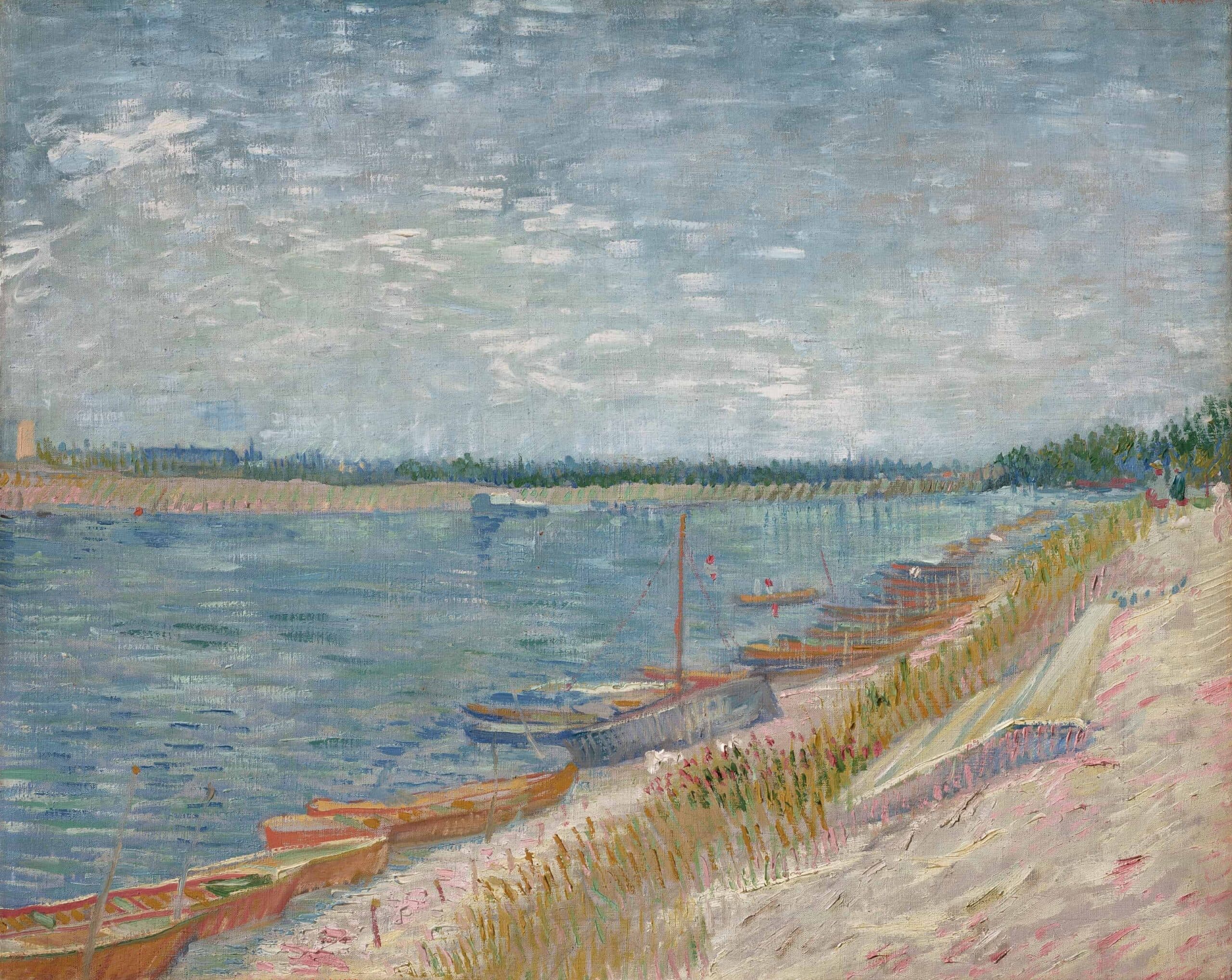 Vincent Van Gogh Les Canots Amarres 0ykf7