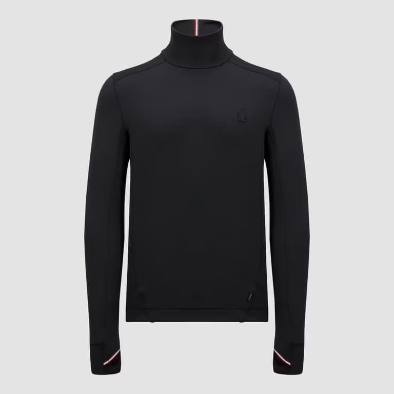 polartecr polo neck men black moncler edited