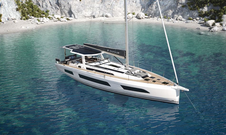 2025 Cannes Yat Fuarinda Promiyeri Yapilacak 10 Luks Tekne Dufour 54 Bateau Voilier Nouveaute 2025