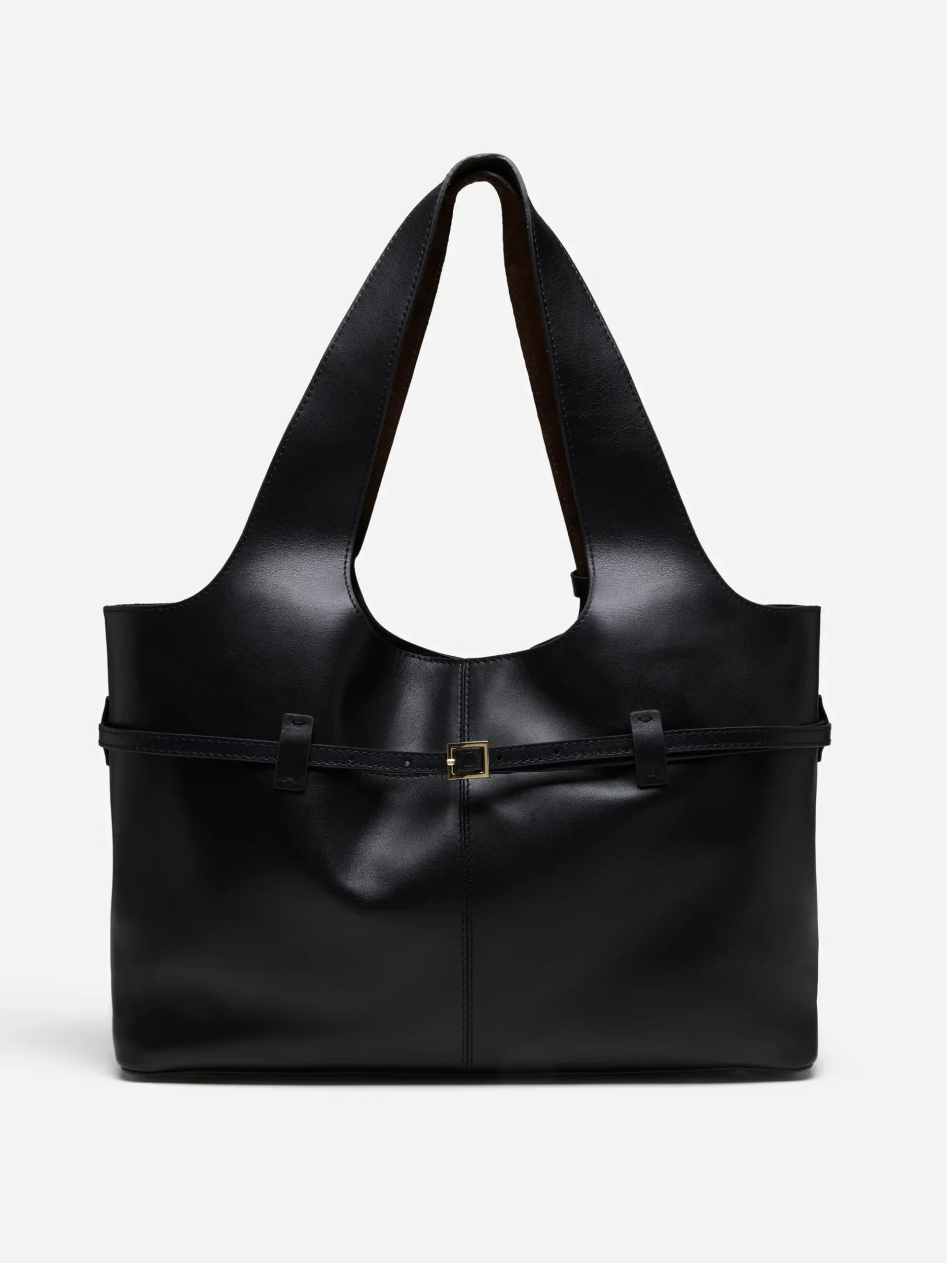 2025256 Le Cambon Cabas Soft Calf Leather Black Front
