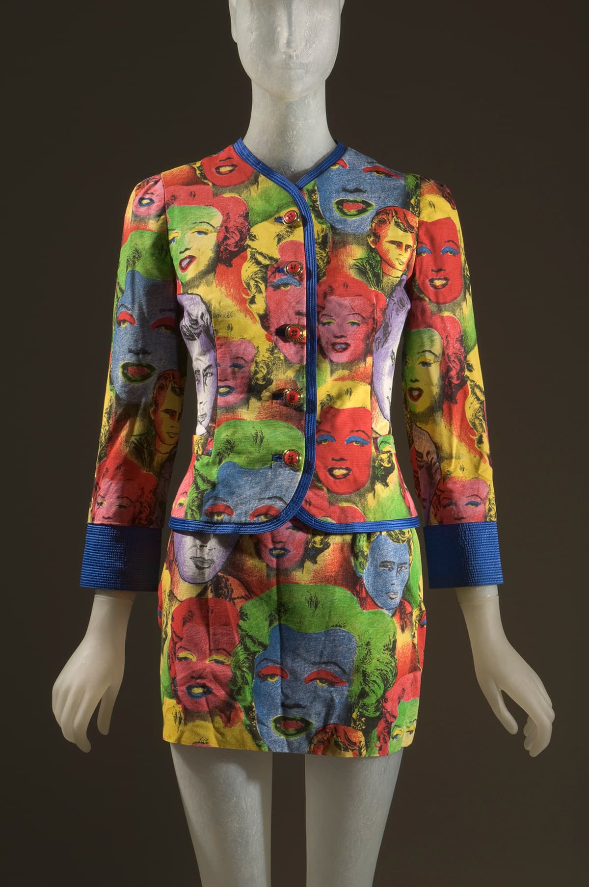 2026 Moda Sergileri Versace Multicolor Cotton And Silk Jacket 1991 İtaly Museum Purchase