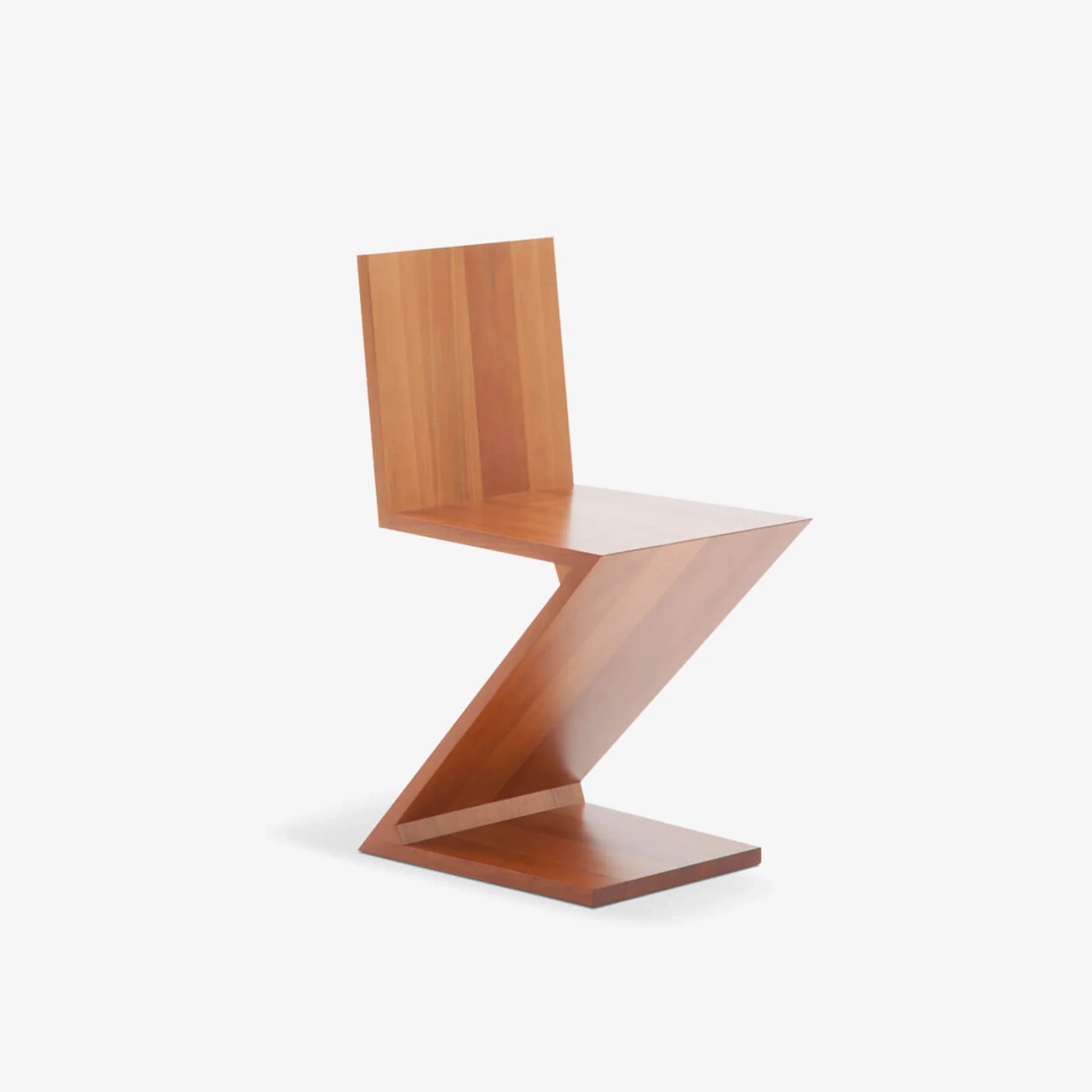 tasarim tarihinin ikonik sandalyeleri zig zag chair design gerrit rietveld originals