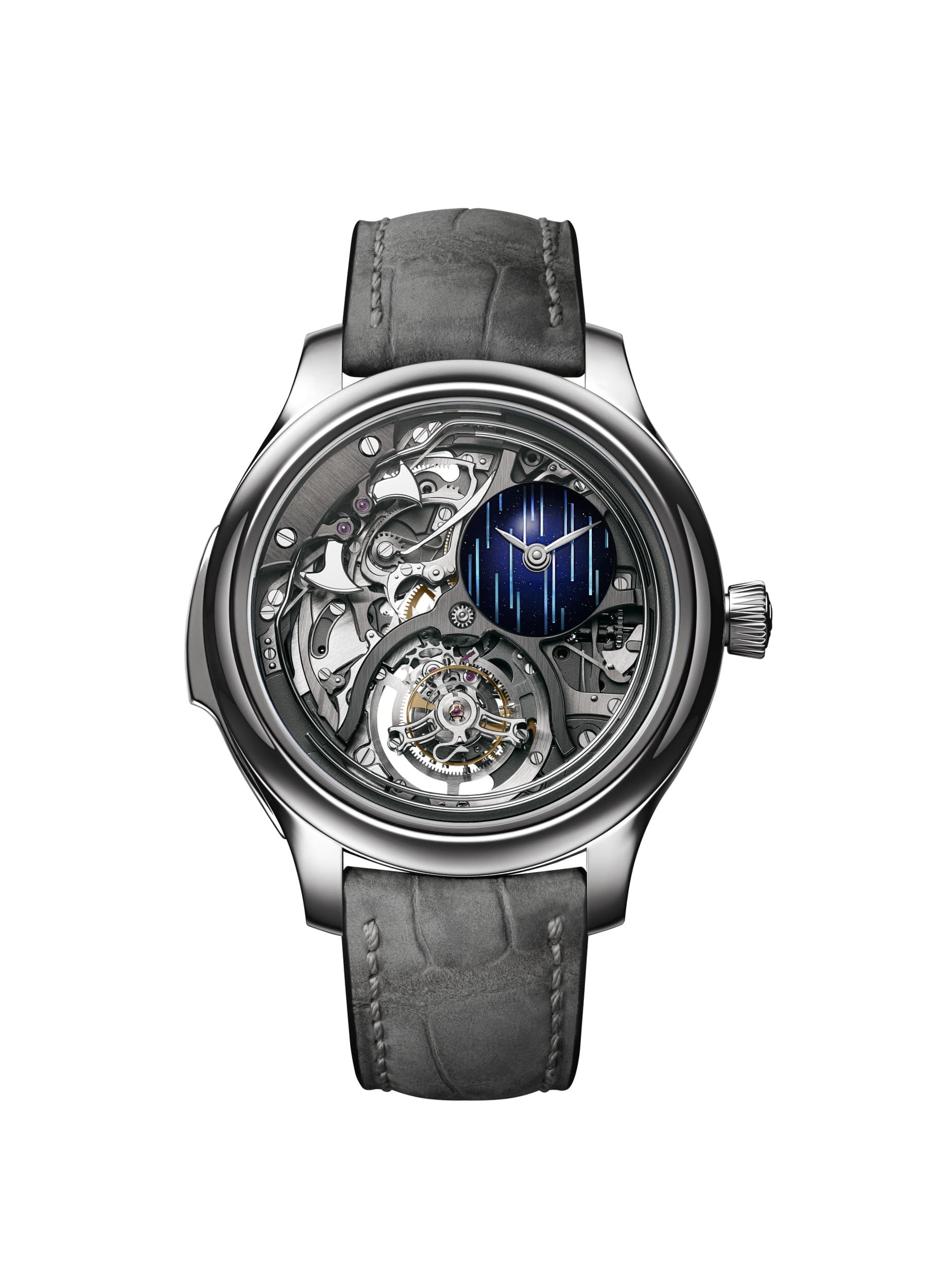 H. Moser & Cie.’den Yeni Endeavour Minute Repeater Cylindrical Tourbillon Skeleton Cosmic Rain