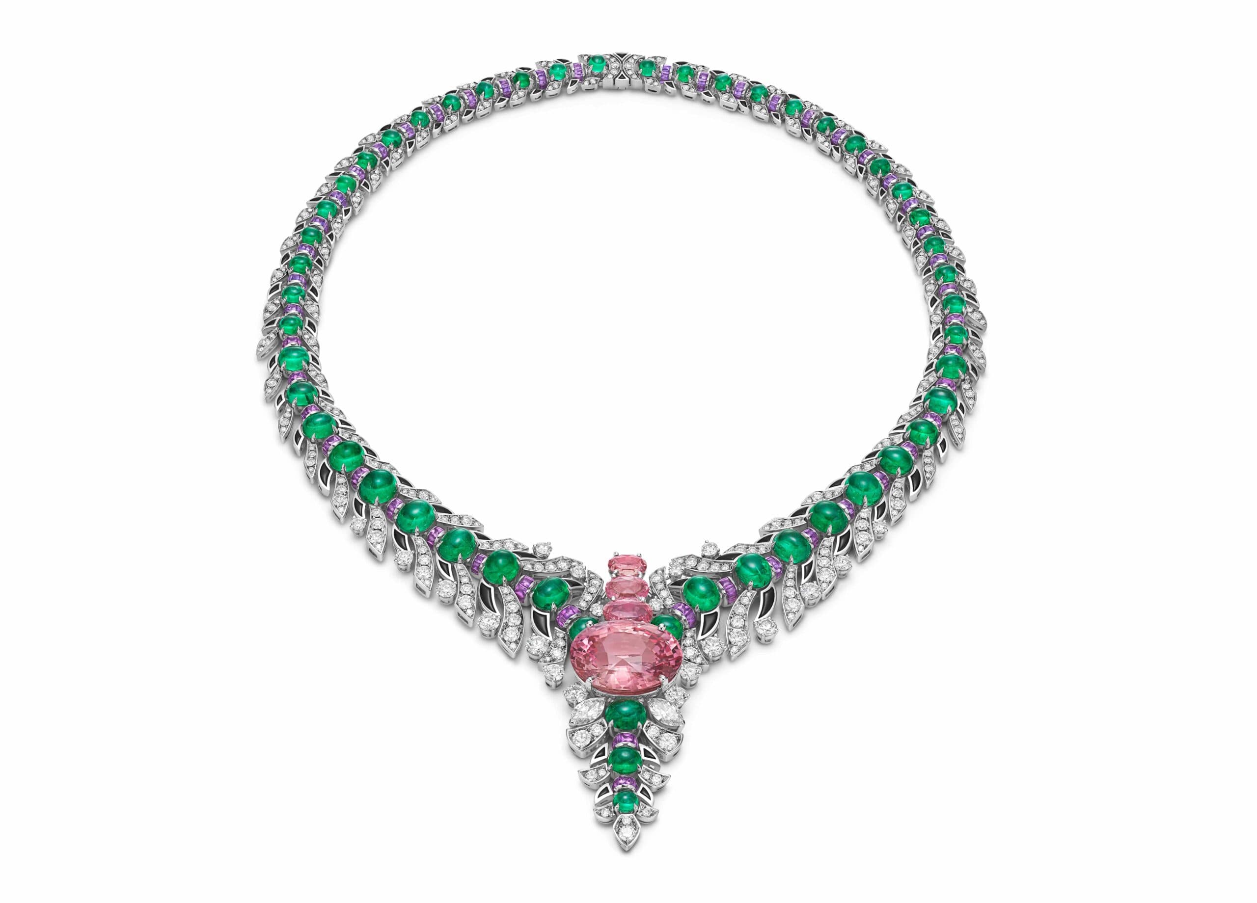 Renkli Taslar Bvlgari Secret Garden Kolye