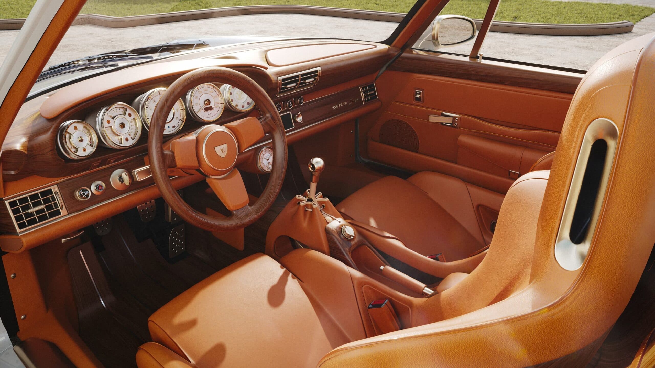 Rendering Como Porsche 911 Reimagined By Singer Classic Turbo