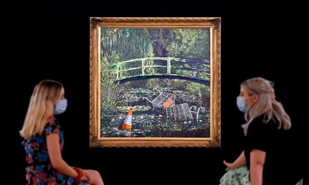Banksy’den Monet’ye sevgilerle Banksy’den Monet’ye sevgilerle