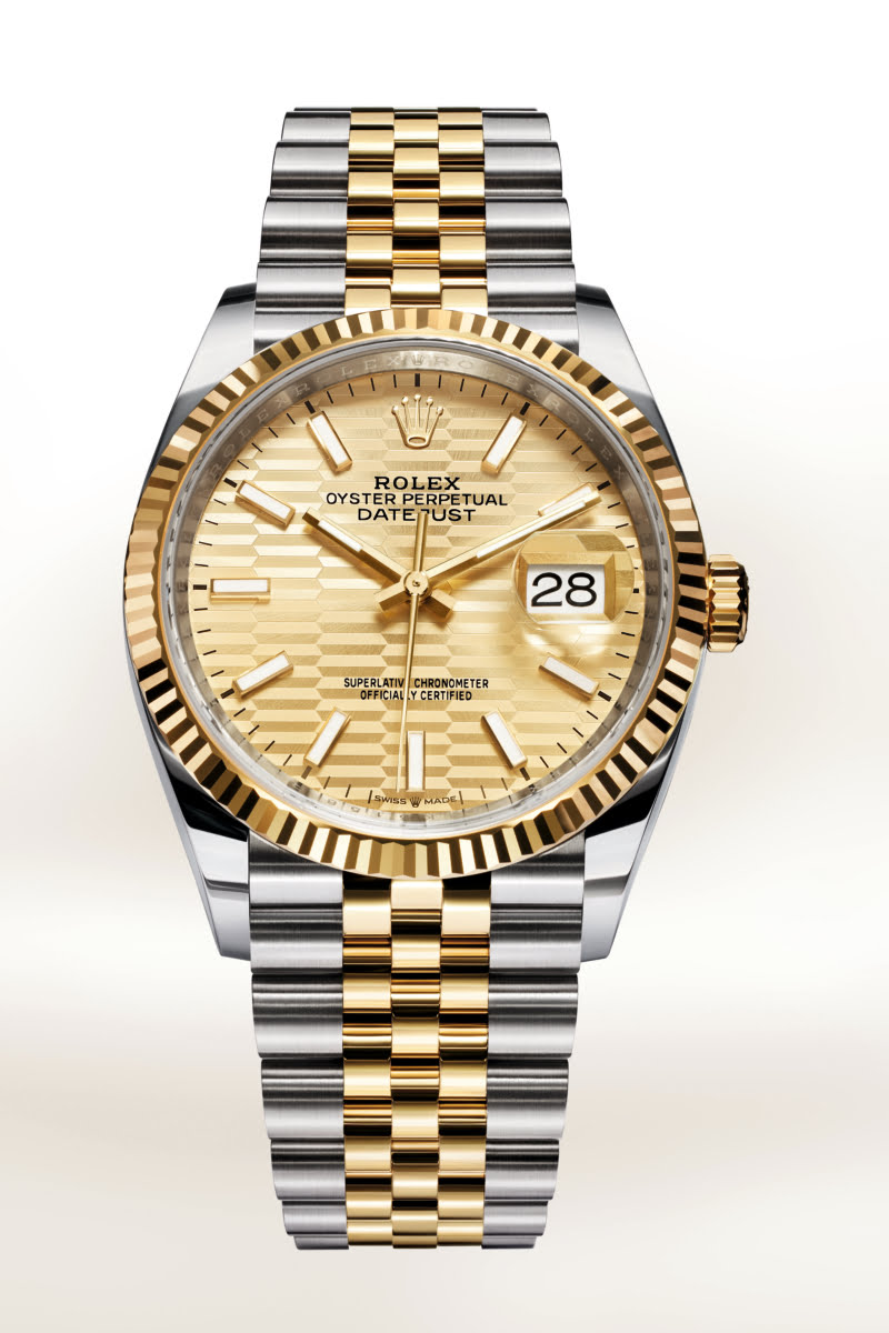 Watches and Wonders 2021: The next generation of Rolex Building Blocks Bu Görsel Boş Bir Alt Niteliğe Sahip; Dosya Adı Altin-Yiv-Motifli-Kadraniyla-Sari-Rolesor-Datejust-36-B-1-800X1200.Jpg