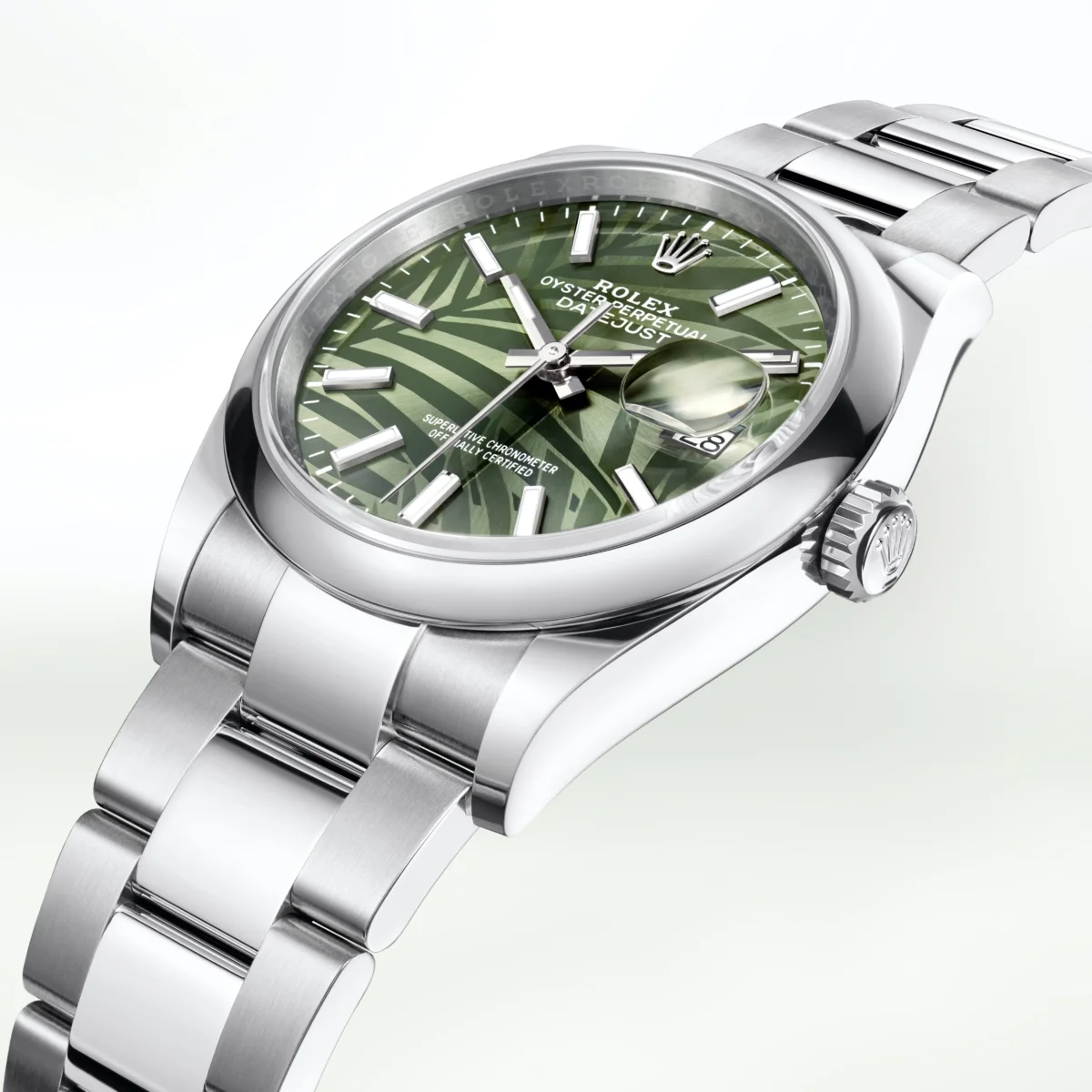 Watches and Wonders 2021: The next generation of Rolex Building Blocks Bu Görsel Boş Bir Alt Niteliğe Sahip; Dosya Adı Palmiye-Motifli-Bir-Kadranla-Datejust-36-A-1200X1200.Jpg
