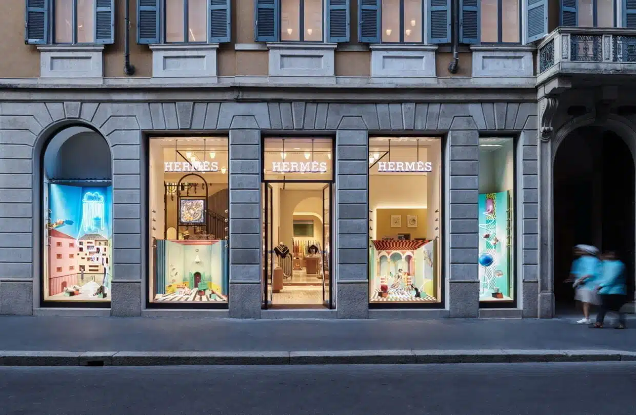 A Hermès Window Display from Luca Nichetto: Mythological Renaissance