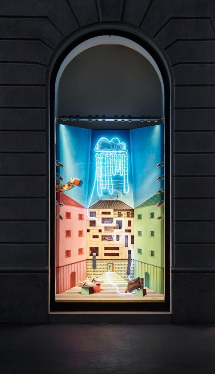 A Hermès Window Display from Luca Nichetto: Mythological Renaissance A Hermès Window Display From Luca Nichetto: Mythological Renaissance