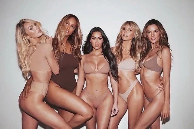 Victoria’s Secret Angels on Kim Kardashian’s Shoulders