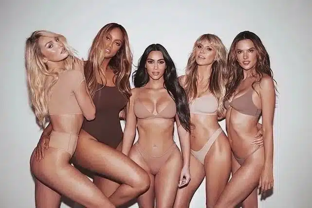 Victoria's Secret Angels on Kim Kardashian's Shoulders