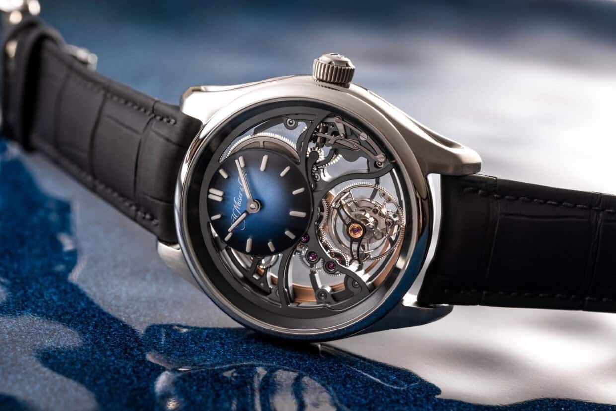 Üç Boyutlu Etki: H. Moser & Cie. Pioneer Cylindrical Tourbillon Skeleton Üç Boyutlu Etki: H. Moser & Cie. Pioneer Cylindrical Tourbillon Skeleton