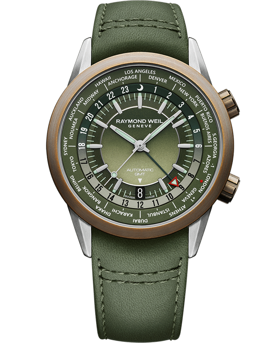 Raymond Weil ile 24 Şehrin Zamanı Raymond Weil, Freelancer Men’s Gmt Worldtimer