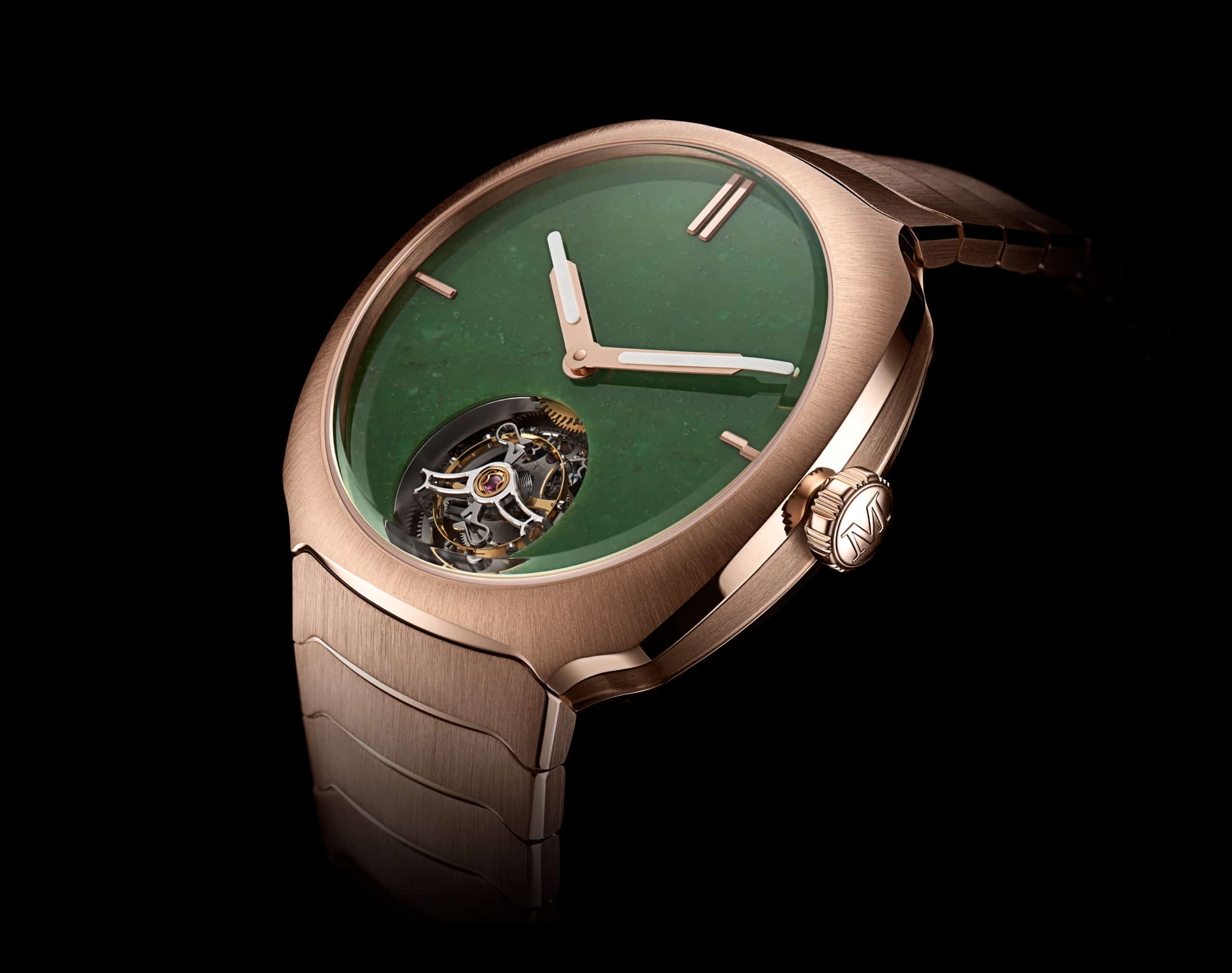 Yeşimden Bir Kadran: H. Moser & Cie. Streamliner Tourbillon Wyoming Jade H. Moser &Amp; Cie. Streamliner Tourbillon Wyoming Jade