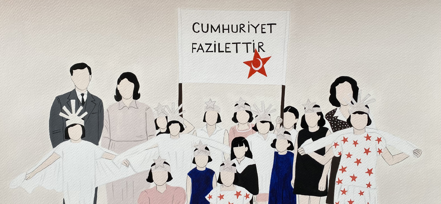 Cumhuriyet Kızları Gamze Taşdan’ın Tablolarında Cumhuriyet Kızları Gamze Taşdan’ın Tablolarında