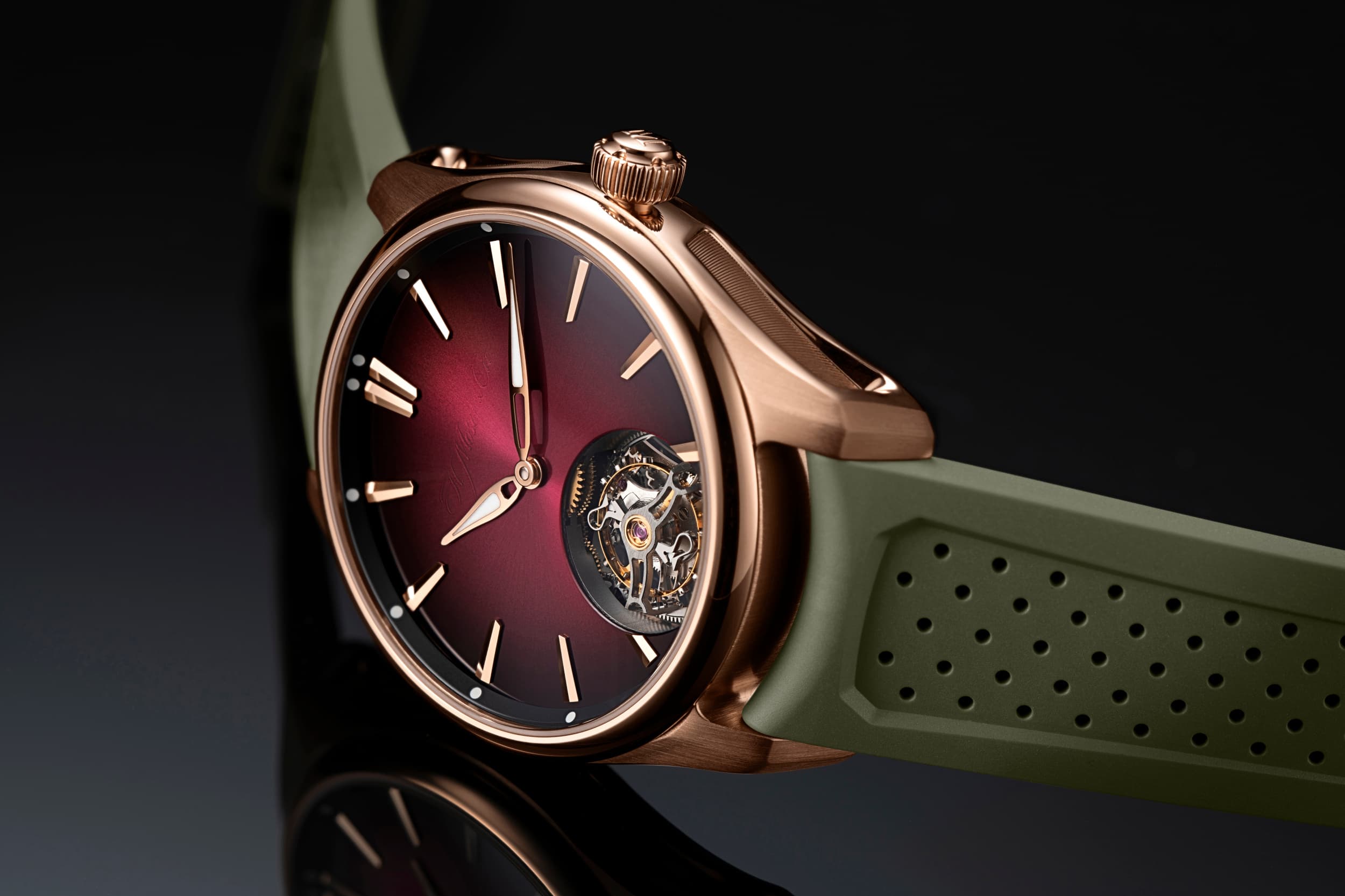 H. Moser & Cie.’nin Yeni Pioneer Tourbillon Burgundy Saati H. Moser &Amp; Cie.’nin Yeni Pioneer Tourbillon Burgundy Saati