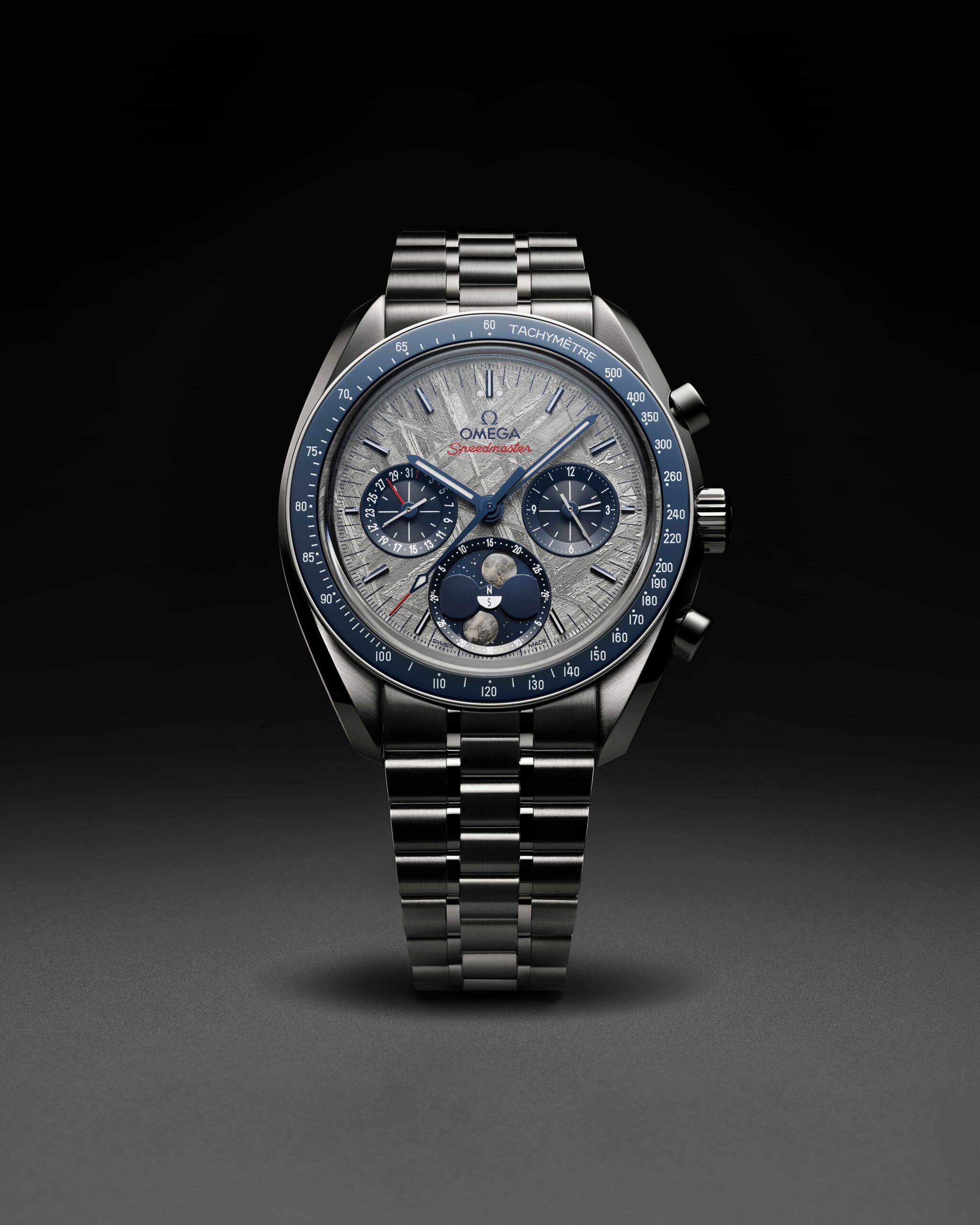 Yılın İlk Speedmaster'ı: Omega Speedmaster Moonphase Meteorite Speedmaster Moonphase Meteorite